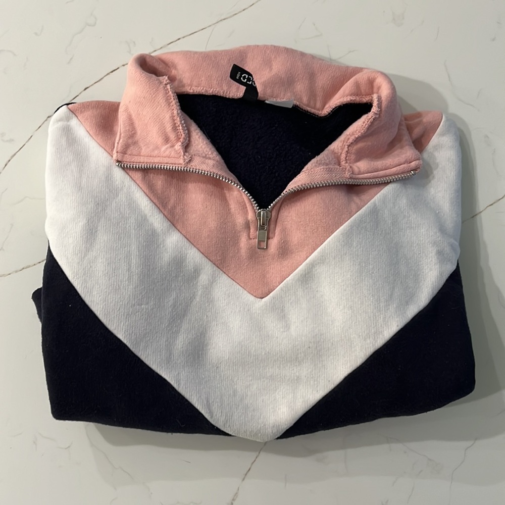 H&M 3/4 zip up crop  jacket